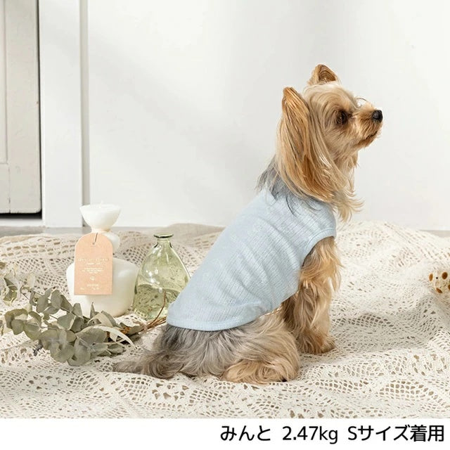 アントゥトゥ Un TouTou うさぎ柄タンク【小型犬 犬用 犬服 トップス タンクトップ ノースリーブ セレブ】