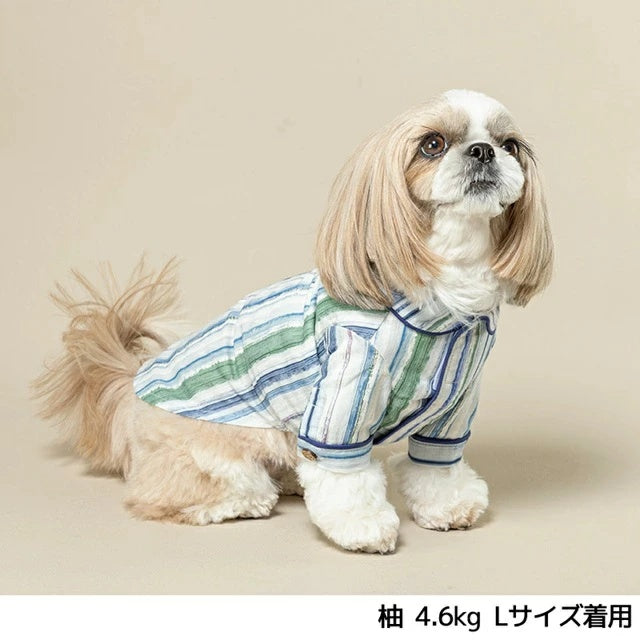 アントゥトゥ Un TouTou マルチストライプシャツ【小型犬 犬用 犬服 トップス シャツ ブラウス セレブ】