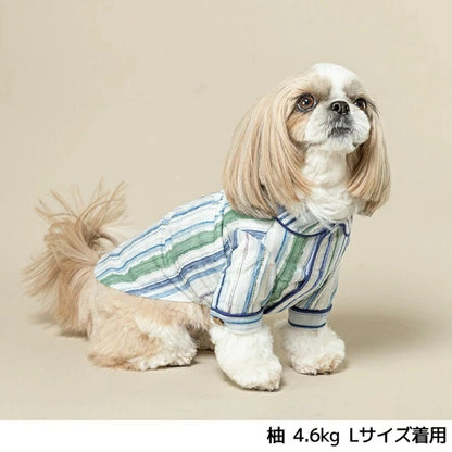 アントゥトゥ Un TouTou マルチストライプシャツ【小型犬 犬用 犬服 トップス シャツ ブラウス セレブ】