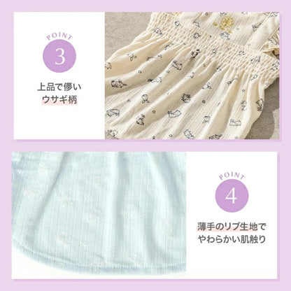 アントゥトゥ Un TouTou うさぎ柄ワンピ【小型犬 犬用 犬服 ワンピース スカート ドレス セレブ】