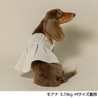 アントゥトゥ Un TouTou ギンガムチェック柄ワンピ【小型犬 犬用 犬服 ワンピース スカート ドレス セレブ】