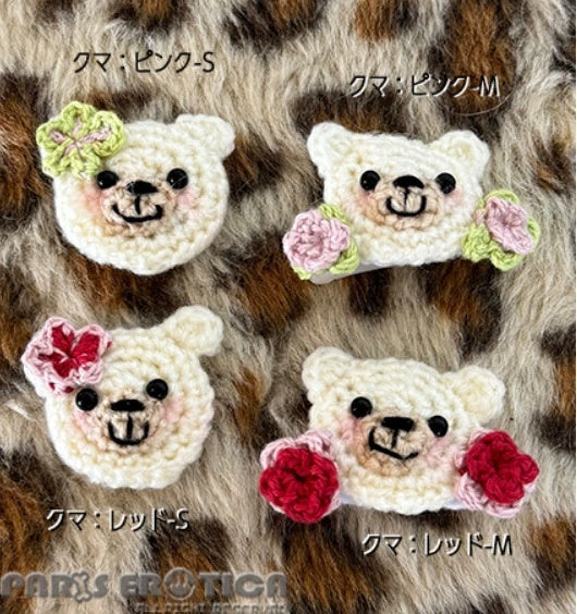 パリエロ PARIERO [受注限定] レース編みニット Hair Bow【小型犬 犬用 ヘアアクセサリー セレブ】