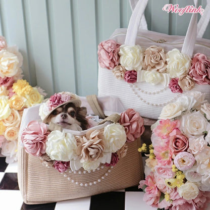 ウーフリンク WOOFLINK SUNKISSED STRAW HAT【小型犬 犬用 帽子 ストローハット 麦わら帽子 アクセサリー セレブ】