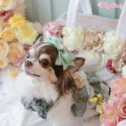 ウーフリンク WOOFLINK SUNKISSED BOW【小型犬 犬用 アクセサリー ヘアクリップ セレブ】