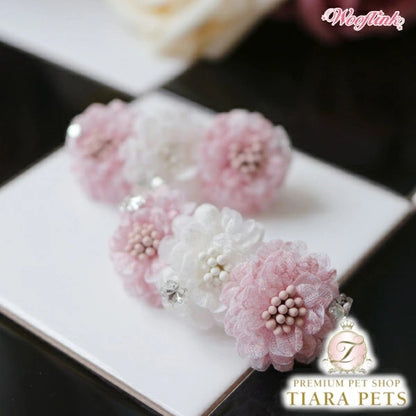 ウーフリンク WOOFLINK SUMMER FLOWERS HAIRCLIP【小型犬 犬用 アクセサリー ヘアクリップ セレブ】
