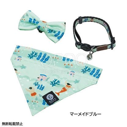 OPPO オッポ エンビーキャットカラーセット【ペット 猫 首輪 猫の首輪 安全 おしゃれ リボン バンダナ 鈴 セーフティバックル セット】