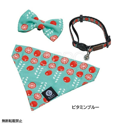 OPPO オッポ エンビーキャットカラーセット【ペット 猫 首輪 猫の首輪 安全 おしゃれ リボン バンダナ 鈴 セーフティバックル セット】