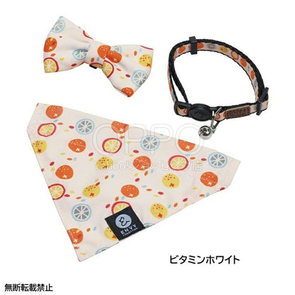 OPPO オッポ エンビーキャットカラーセット【ペット 猫 首輪 猫の首輪 安全 おしゃれ リボン バンダナ 鈴 セーフティバックル セット】