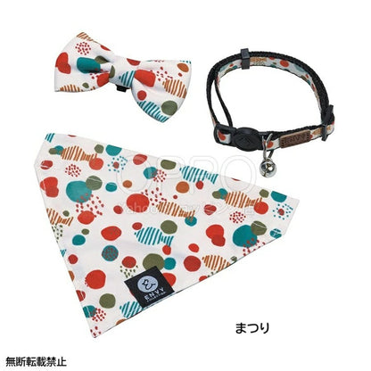 OPPO オッポ エンビーキャットカラーセット【ペット 猫 首輪 猫の首輪 安全 おしゃれ リボン バンダナ 鈴 セーフティバックル セット】