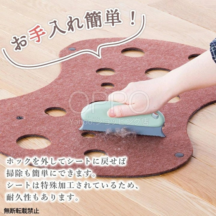 OPPO オッポ ファブキャットトンネル【ペット 猫用トンネル 猫遊び道具 おしゃれ フェルト 運動不足対策 折りたたみ】