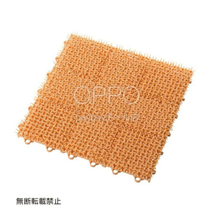 OPPO オッポ ネコシバ(4枚入)【ペット 猫砂マット 猫砂キャッチャー 砂取りマット 猫砂飛散防止 ジョイント 丸洗い可能】