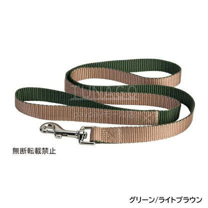 OPPO オッポ ダブルプレミアムリード M【犬 リード 引きひも 犬用ロープ 中型犬 大型犬 1.2m ペットリード 散歩 軽量 おしゃれ バイカラー ブランド ナスカン ハーネス M】