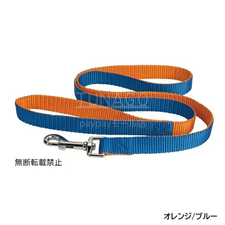 OPPO オッポ ダブルプレミアムリード M【犬 リード 引きひも 犬用ロープ 中型犬 大型犬 1.2m ペットリード 散歩 軽量 おしゃれ バイカラー ブランド ナスカン ハーネス M】
