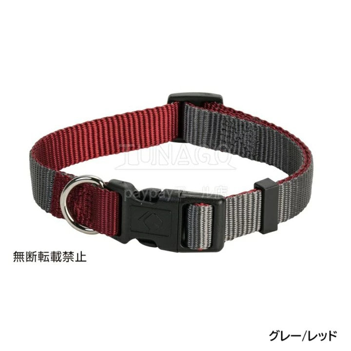 OPPO オッポ ダブルプレミアムカラー S【犬 犬用 小型犬 中型犬 首輪 カラー 犬の首輪 ドッグ首輪 軽い ソフト おしゃれ バイカラー ナスカン 水遊び リード 柴犬 フレンチブルドッグ】