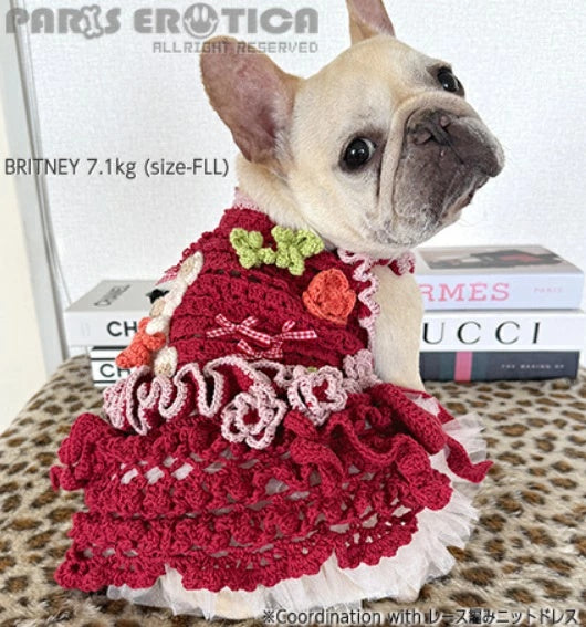 パリエロ PARIERO JENNIE SKIRT for XS-S [オーダーメイド]【小型犬 犬服 犬用 スカート ワンピース ドレス セレブ】