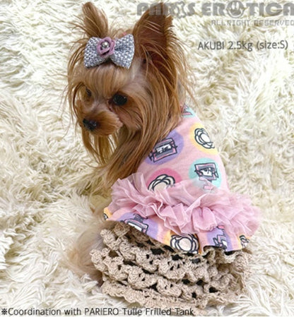 パリエロ PARIERO JENNIE SKIRT for M-XXL [オーダーメイド]【小型犬 犬服 犬用 スカート ワンピース ドレス セレブ】