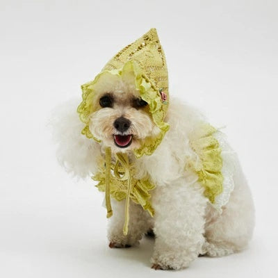 ルイスドッグ louisdog Solei Croche Bonnet【小型犬 犬用 アクセサリー ボネット 帽子 アクセサリー セレブ】