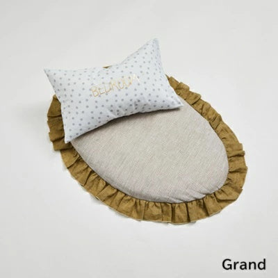 ルイスドッグ louisdog Linen Dive Eggshell Rug【小型犬 犬用 ラグ マット セレブ】