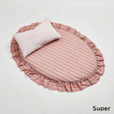 ルイスドッグ louisdog Linen Dive Eggshell Rug【小型犬 犬用 ラグ マット セレブ】