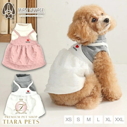 ティノティート TINOTITO アンサンブルニットワンピ【小型犬 犬服 ワンピース ニット スカート カジュアル】