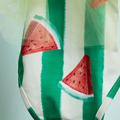 ルイスドッグ louisdog Pool Club/Watermelon Bodysuit【小型犬 犬用 犬服 ボディスーツ 水着 セットアップ セレブ】