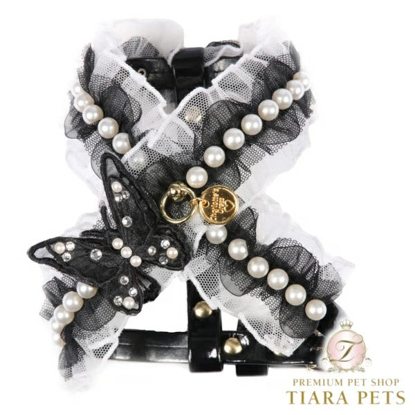シャーロットドレス Charlotte's Dress Art. g1628N harness Butterfly Black and White【犬用 ハーネス セレブ】
