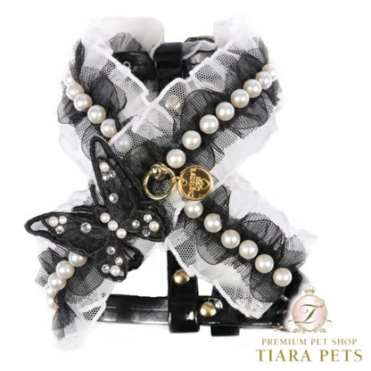 シャーロットドレス Charlotte's Dress Art. g1628N harness Butterfly Black and White【犬用 ハーネス セレブ】