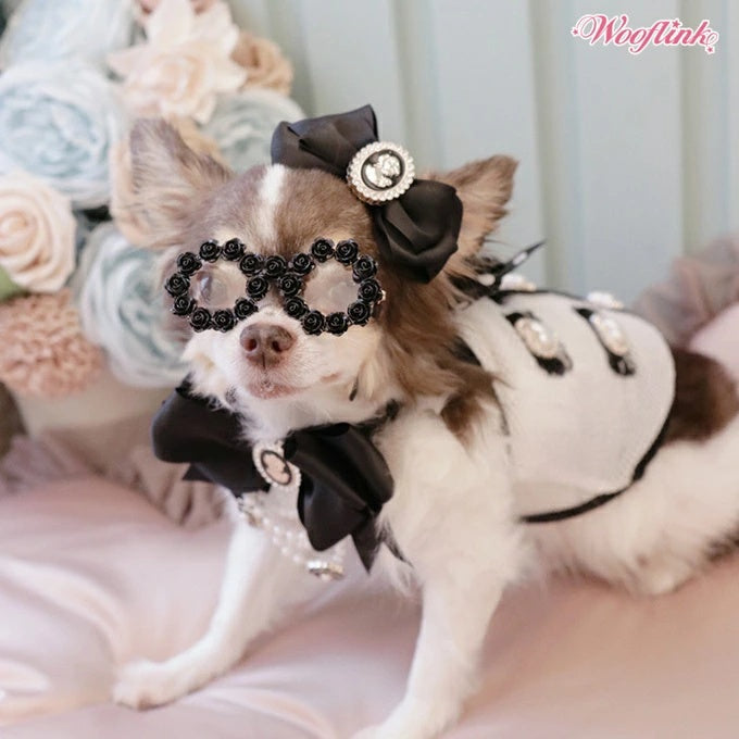 ウーフリンク WOOFLINK ROSE EYEGLASSES【小型犬 犬用 アクセサリー サングラス セレブ】
