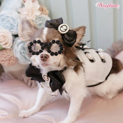 ウーフリンク WOOFLINK ROSE EYEGLASSES【小型犬 犬用 アクセサリー サングラス セレブ】
