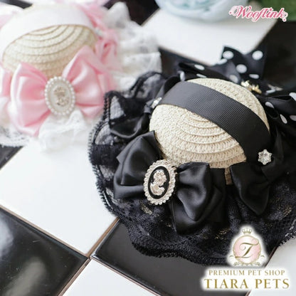 ウーフリンク WOOFLINK FIRST DATE STRAW HAT【小型犬 犬用 アクセサリー 帽子 麦わら帽子 セレブ】