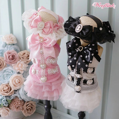 ウーフリンク WOOFLINK FIRST DATE STRAW HAT【小型犬 犬用 アクセサリー 帽子 麦わら帽子 セレブ】
