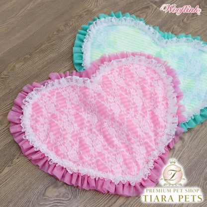 ウーフリンク WOOFLINK HEART CAFE MAT【小型犬 犬用 カフェマット ラグ セレブ】