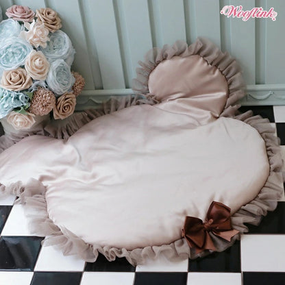 ウーフリンク WOOFLINK TEDDY FLOOR MATTRESS【小型犬 犬用 カフェマット ラグ セレブ】