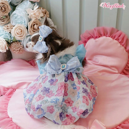 ウーフリンク WOOFLINK BUBBLE GUM DRESS【小型犬 犬服 ドレス ワンピース スカート セレブ】