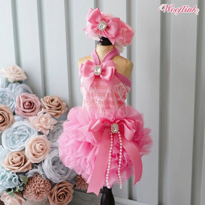 ウーフリンク WOOFLINK ADORE DRESS【小型犬 犬服 ドレス ワンピース スカート セレブ】