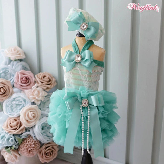 ウーフリンク WOOFLINK ADORE DRESS【小型犬 犬服 ドレス ワンピース スカート セレブ】