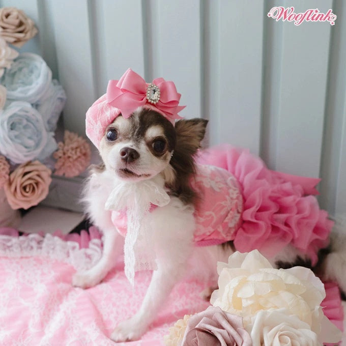 ウーフリンク WOOFLINK ADORE DRESS【小型犬 犬服 ドレス ワンピース スカート セレブ】