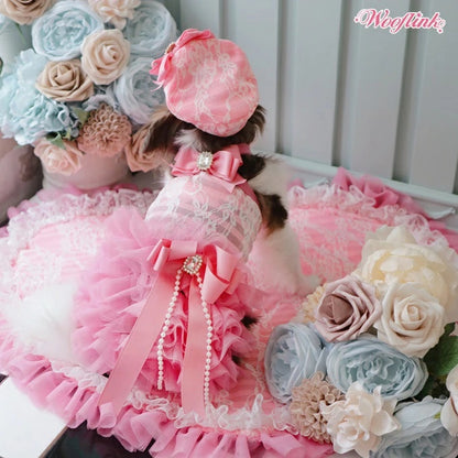 ウーフリンク WOOFLINK ADORE DRESS【小型犬 犬服 ドレス ワンピース スカート セレブ】