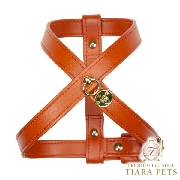 シャーロットドレス Charlotte's Dress Art. g1566NO harness Hermes(ゴールド仕様)【犬用 ハーネス セレブ】