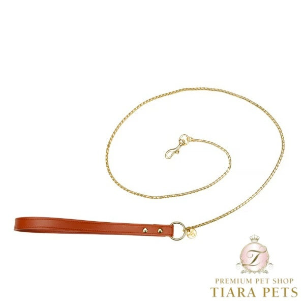 シャーロットドレス Charlotte's Dress Art. h1583NO15 leash Snake(ゴールド仕様)【犬用 リード セレブ】
