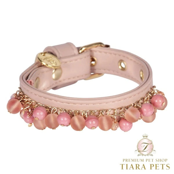 シャーロットドレス Charlotte's Dress Art. f1015N collar Pioggia di perle【犬用 カラー ハーネス リード セレブ】