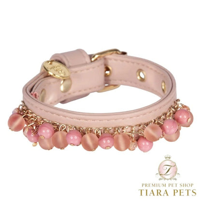 シャーロットドレス Charlotte's Dress Art. f1015N collar Pioggia di perle【犬用 カラー ハーネス リード セレブ】