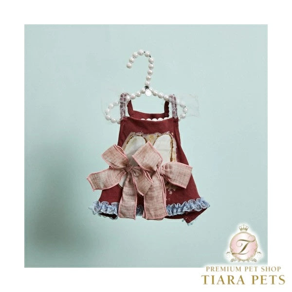 ルイスドッグ louisdog Sandrine Sleeveless/Deep Raspberry【小型犬 犬服 トップス キャミソール ノースリーブ セレブ】