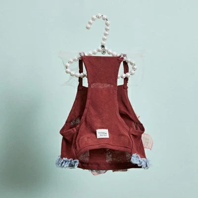ルイスドッグ louisdog Sandrine Sleeveless/Deep Raspberry【小型犬 犬服 トップス キャミソール ノースリーブ セレブ】