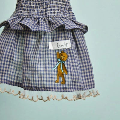 ルイスドッグ louisdog Linen Sun Dress/Teddy【小型犬 犬服 ワンピース ドレス スカート セレブ】