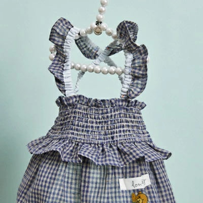 ルイスドッグ louisdog Linen Sun Dress/Teddy【小型犬 犬服 ワンピース ドレス スカート セレブ】