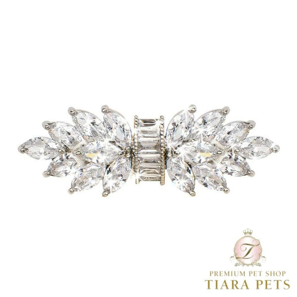 フォーペッツオンリー For Pets Only Zircon Beauty Silver Hairclip【犬用 ヘアアクセサリー ヘアクリップ セレブ】