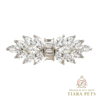 フォーペッツオンリー For Pets Only Zircon Beauty Silver Hairclip【犬用 ヘアアクセサリー ヘアクリップ セレブ】