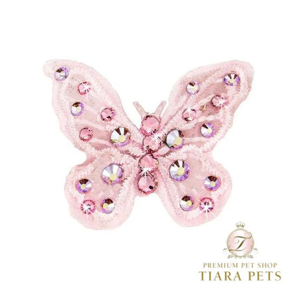 フォーペッツオンリー For Pets Only My Butterfly Hairclip Pink【犬用 ヘアアクセサリー ヘアクリップ セレブ】