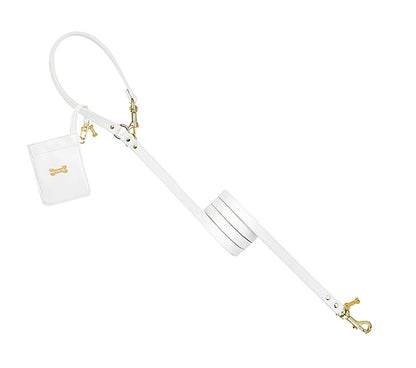 フォーペッツオンリー For Pets Only My Micro Pochette White/Gold【犬用 アクセサリー マナーポーチ セレブ】